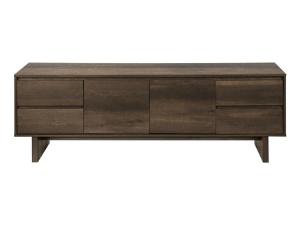 TV Stand With Storage Drawers And Cabinet - Brown