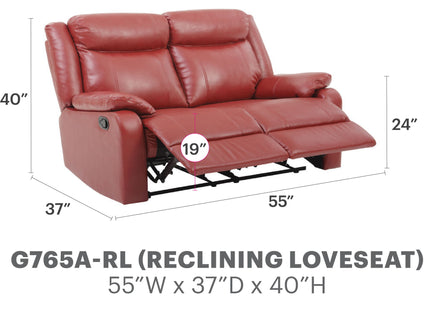Ward - Stylish Reclining Loveseat For Two