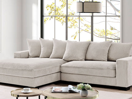 Luxe - Oversized 2 Piece Sectional Couches For Living Room, L Shaped Sofa With Chaise