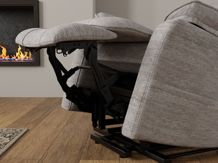 Lucie - Fabric Power Lift Chair - Gray