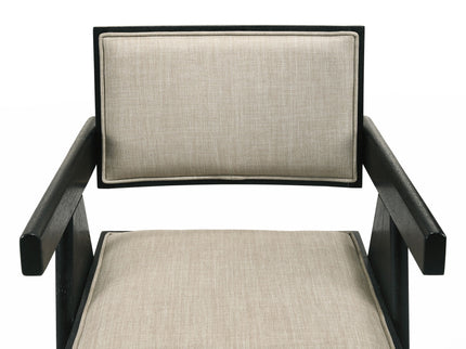 Jasper - 3 Piece Arm Chairs And Console Table (Set of 3) - Ebony Black