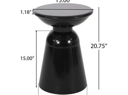 Outdoor Modern Metal End Large Table