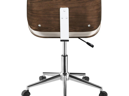 Ecru Swivel Office Chair Adjustable Height - Beige