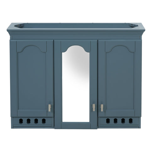 Wall Mount Mirror Cabinet With Adjustable Shelves, Soft Closing Hinges