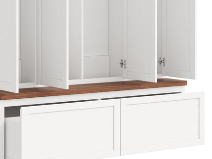 Hall Tree With 4 Hidden Cabinets