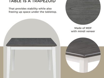 6 Piece Dining Set, Upholstered Chairs And Bench