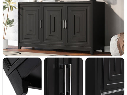 TV Stand, Media Console Cabinet With 2 Spacious Storage Space