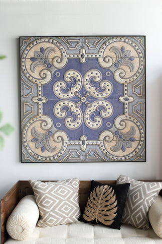 Large Wall Art Panel, Square Wall Decor For Living Room Dining Room Office Bedroom - Multicolor