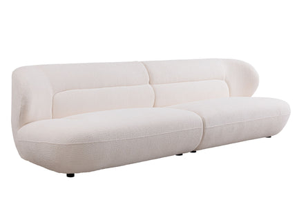 Modern Fashion Yp40116W Circular Curve Design Sofa, 4 Seater For Office & Bedroom - White