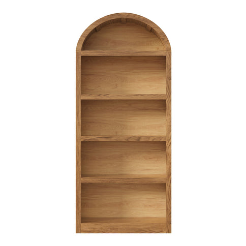 Freestanding Tall 5 Tier Display Bookcase For Living Room (Set of 2) - Brown