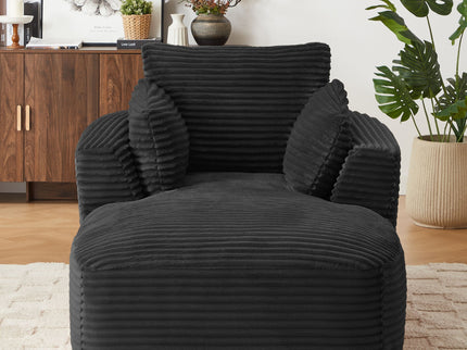 Oversized Chaise Lounge Chair Indoor - Black