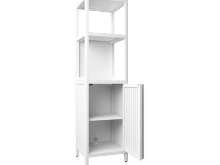 Storage Cabinet With Tall Tower, Multifunctional For Bathroom