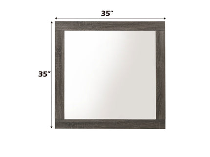 Avantika - Rustic Mirror - Gray / Oak