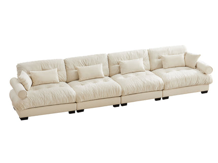 Super Comfort Oversized Modular Sectional Sofa, Deep Seat Convertible L Shaped Couch