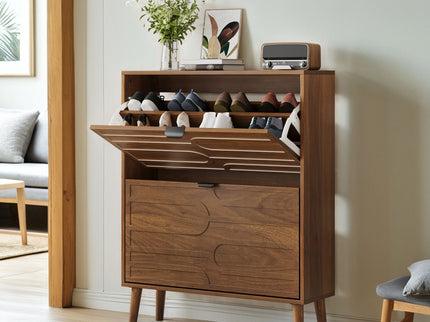 Medieval - Independent Shoe Cabinet With 2 Flip Drawers