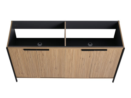 Contemporary Freestanding Bathroom Vanity With Adjustable Shelves