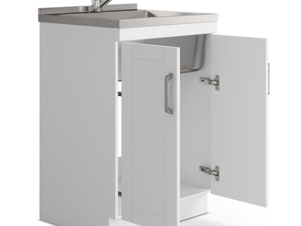 Kyle - Laundry Cabinet & Faucet And Stainless Steel Sink