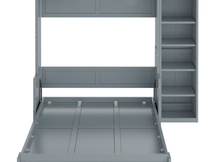 Sturdy Murphy Bed With Desk And Bookshelf