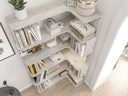 L-Shaped Corner Bookshelf
