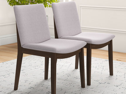 Laura - Mid-Century Modern Solid Wood Dining Chair (Set of 2)