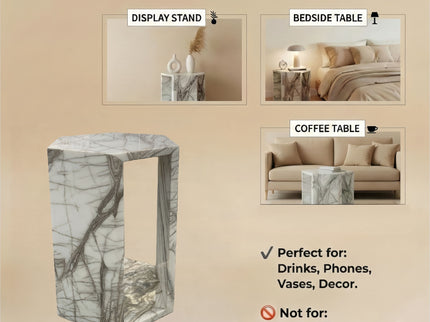 Modern Minimalist Hexagon Side Table