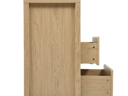 Freestanding Bathroom Vanity With Ceramic Sink, 2 Full Extension Drawers