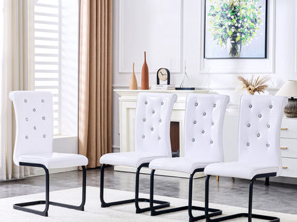 Alligator Skin Upholstered Dining Chairs