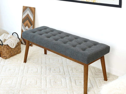 Delilah - Modern Bench - Gray