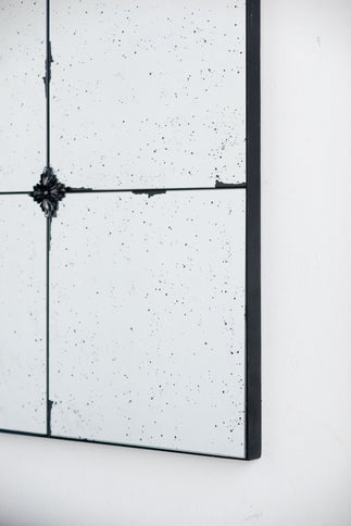 Traditional Decor Style Antique Glass Panel Mirror, Wall Mirror For Bathroom Entryway Console Lean Against Wall