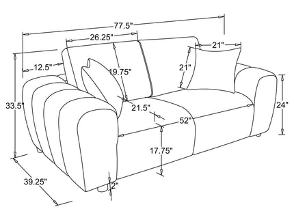 Storie - Wide Arm Loveseat