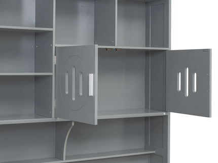 Daybed With All-In-One Cabinet And Shelf