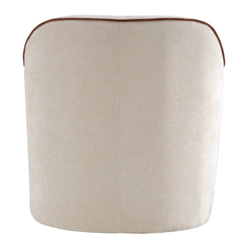 360° Swivel Accent Chair With Flared Arms
