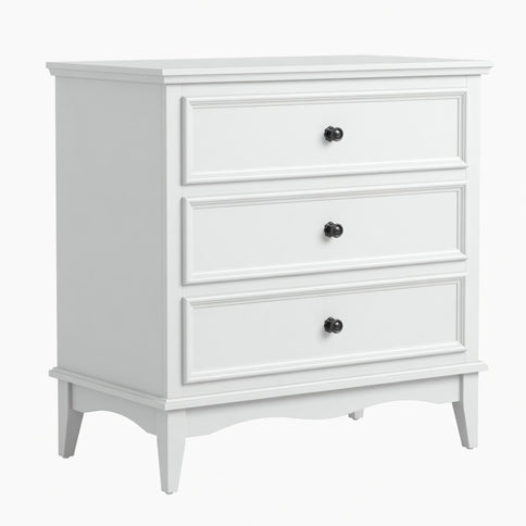 3 Drawer Dresser - White