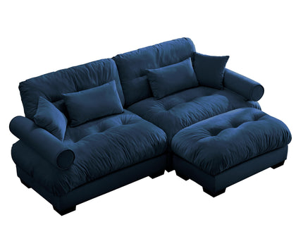 Super Comfort Oversized Modular Sectional Sofa With Movable Ottoman