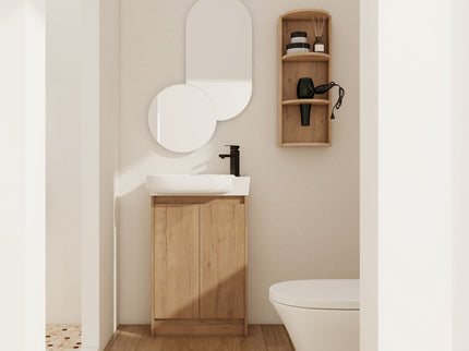 Freestanding Bathroom Vanity With Sink And Storage Rack, Soft Close Doors Base With Basin