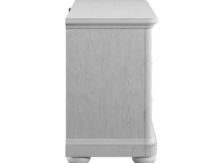 3 Drawer Nightstand With USB - Gray - Wood