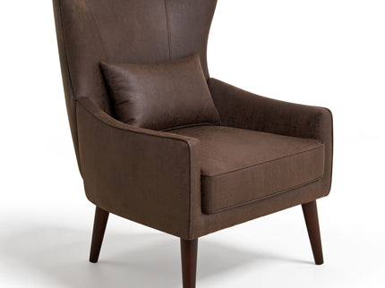 Leisure Chair With Curved Backrest