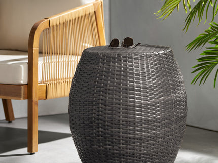 Outdoor Wicker Patio Side Table