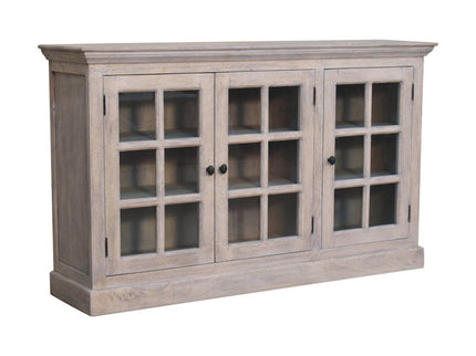 Triple Glazed Cabinet - Gray