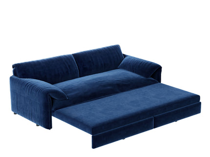 Queen Pull Out Sofa Bed With Side Storage