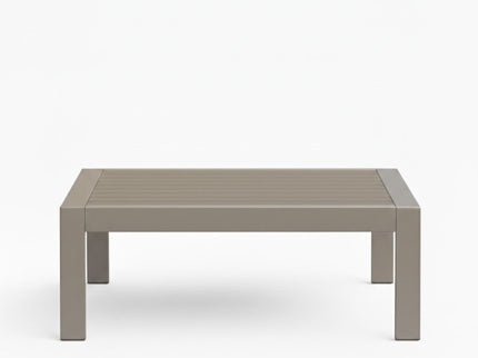 All-Weather Outdoor Coffee Table With Wood-Look Top