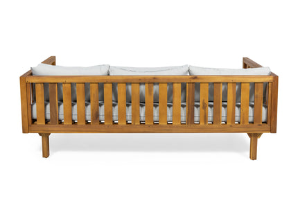 Claremont - 3 Seater Daybed Teak Acacia Wood Water Resistant Cushions