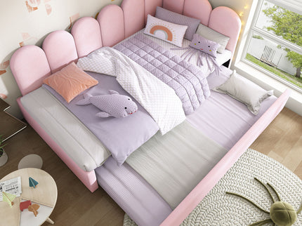 Upholstered Daybed With Pull-Out Bed