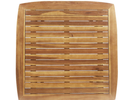 Modern Indoor Square Acacia Wood Dining Table With Toothpick Leg Design
