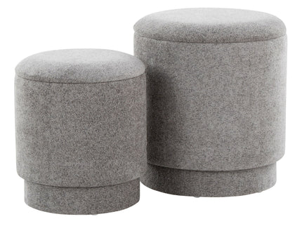Marla - Upholste Contemporary Ottoman Set