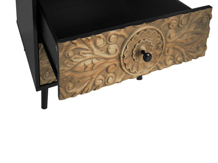 3 Drawer Cabinet, Suitable For Bedroom - Black
