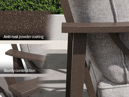 All-Weather Loveseat 2 Seats Sofa With Cushions