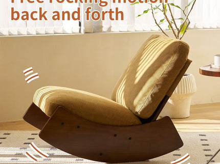 Comfortable High-Quality Upholstery Glider Rocking Chair