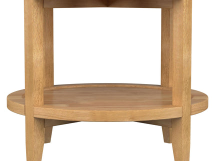 Elliott - 2 Piece Round Coffee And End Table Set - Maple