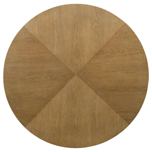 Kent - Round Dining Table - Brown Oak